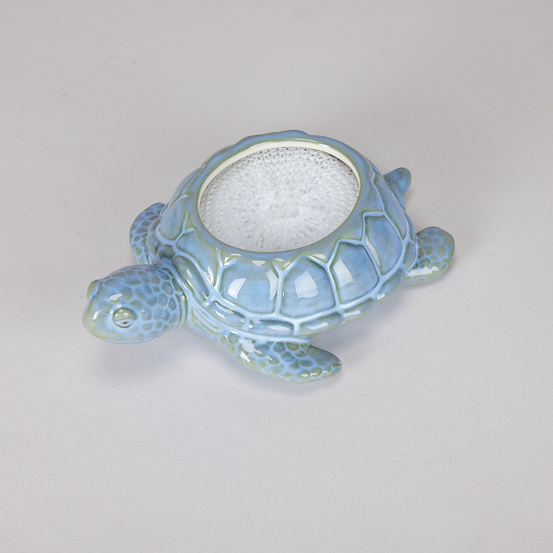 Sea Turtle Scrubby Holder with Scrubby Cracker Barrel