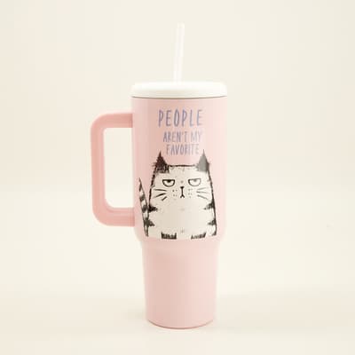 People Aren't My Fav 40 Oz. with Straw