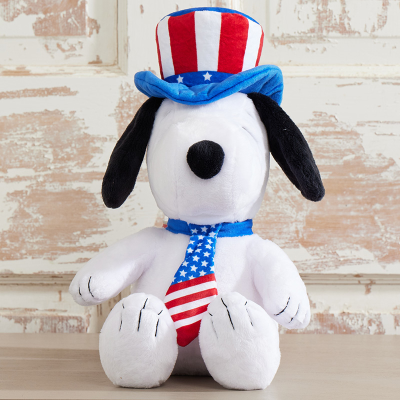 Americana Snoopy Plush - Cracker Barrel