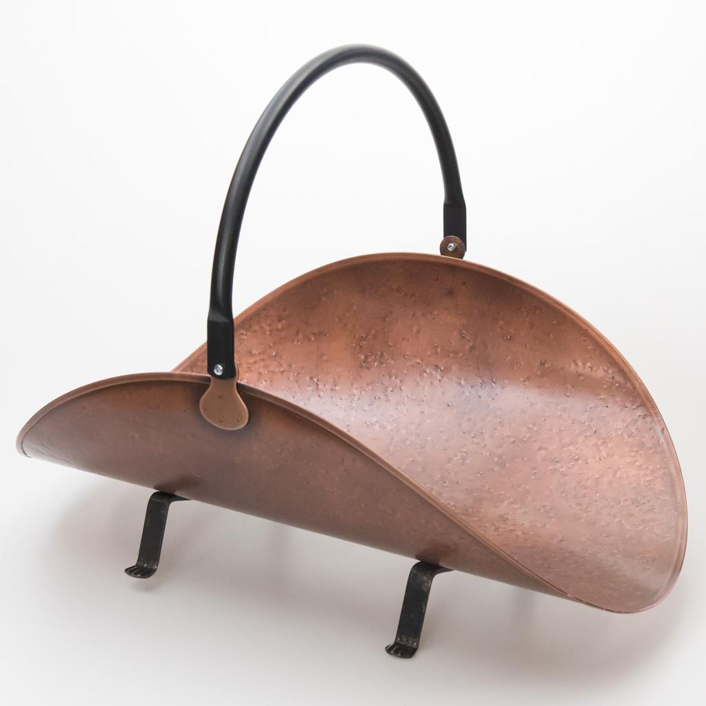 Copper discount log basket