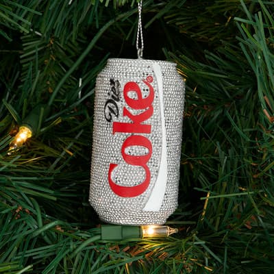Glitter Diet Coke Can Ornament