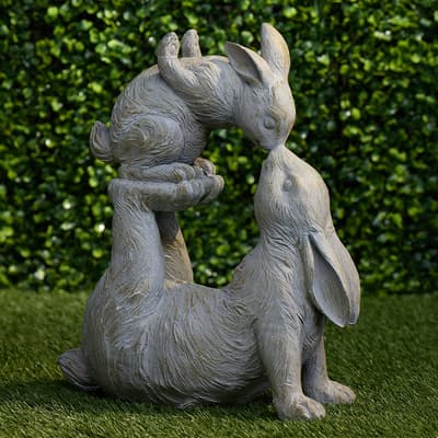 Rabbit And Baby Figurine