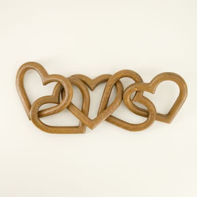 Wooden Heart Chainlinks