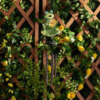 Solar Frog Wind Chime