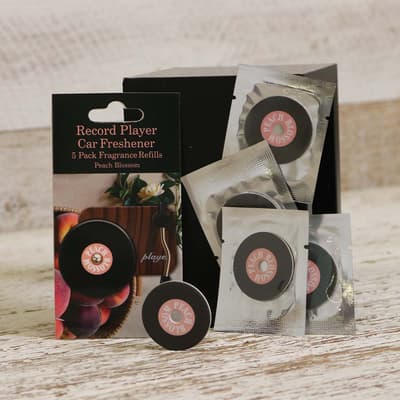 Peach Blossom Record Player Car Freshener Refill 5 Pack