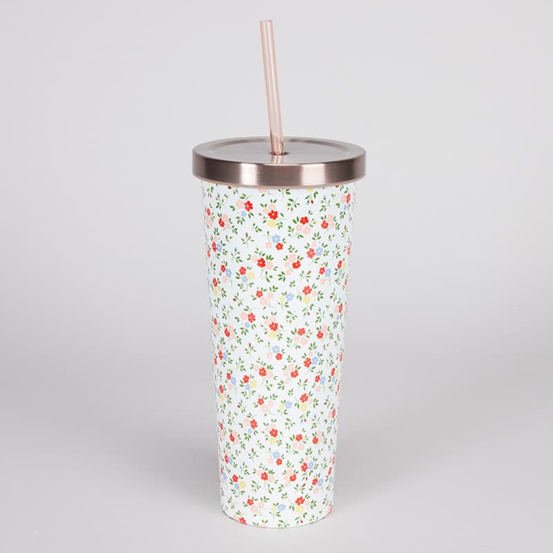 24 Oz. Tumbler with Straw