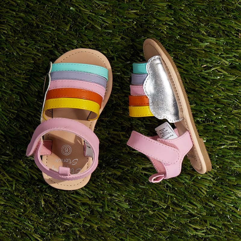 Rainbow cloud sandals online