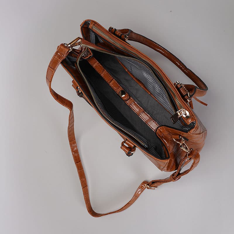 Faux leather satchel hot sale