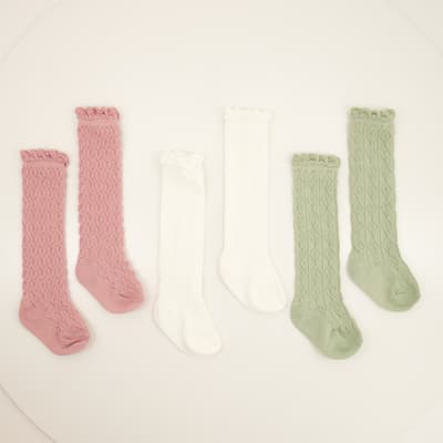 Toddler 3 Pack Ruffle Boot Socks