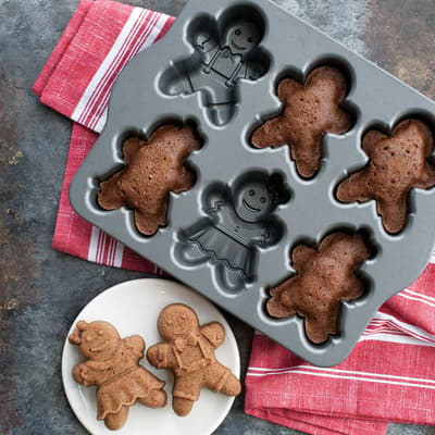 Gingerbread Kids Cakelet Pan