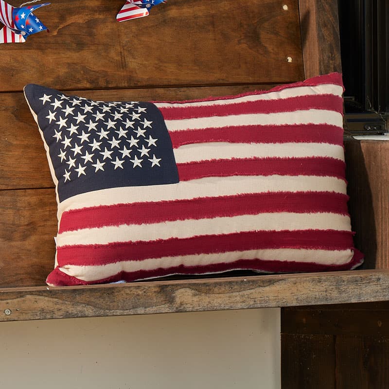 American Flag Pillow Cracker Barrel