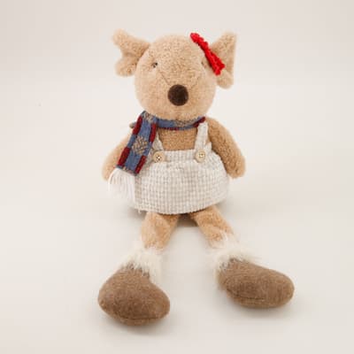 Girl Fabric Sitting Mouse