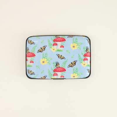 Butterfly Mushroom RFID Wallet
