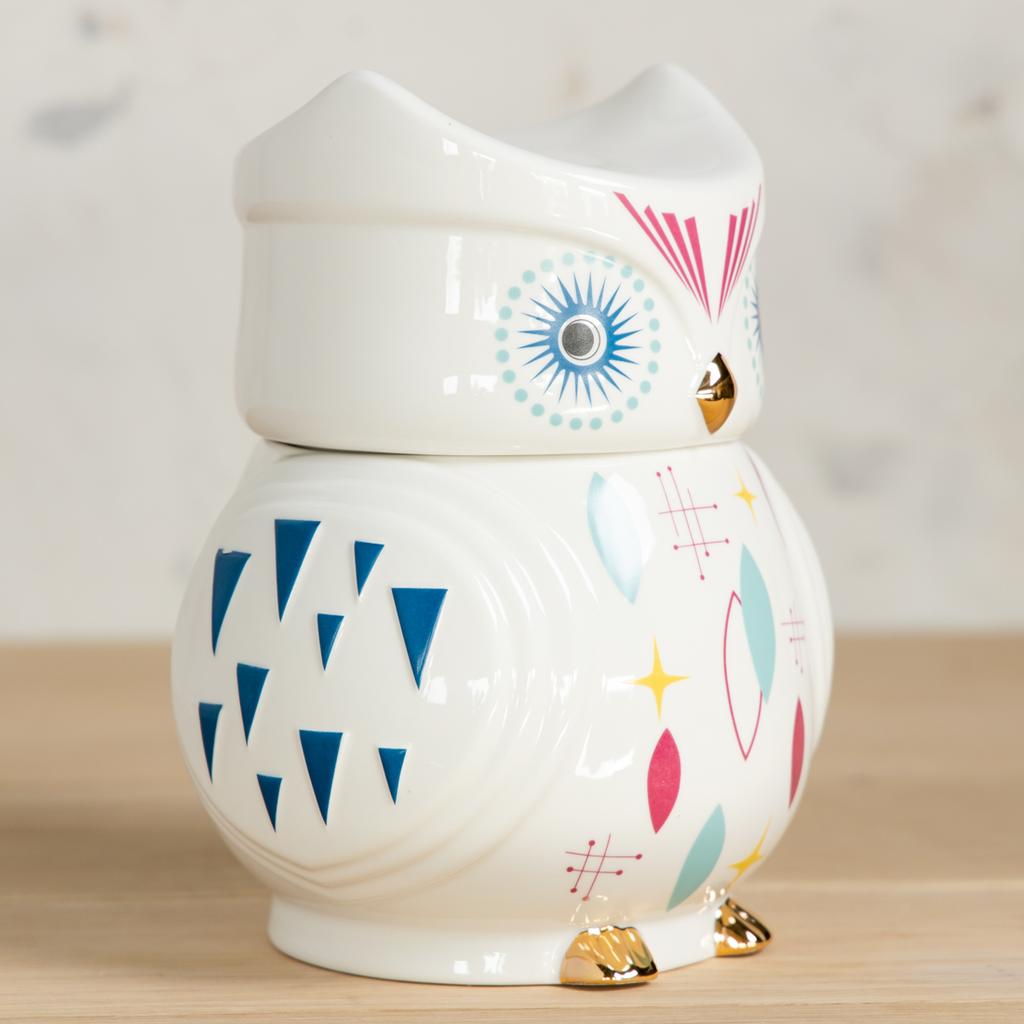 Mid Century Owl Cookie Jar - Cracker Barrel