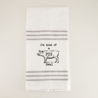 Kind Of A Pig Slub Tea Towel