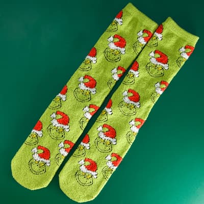 Santa Grinch Slipper Socks