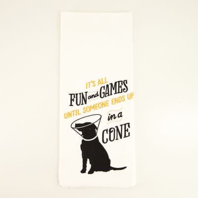 Fun and Games Tea Towel