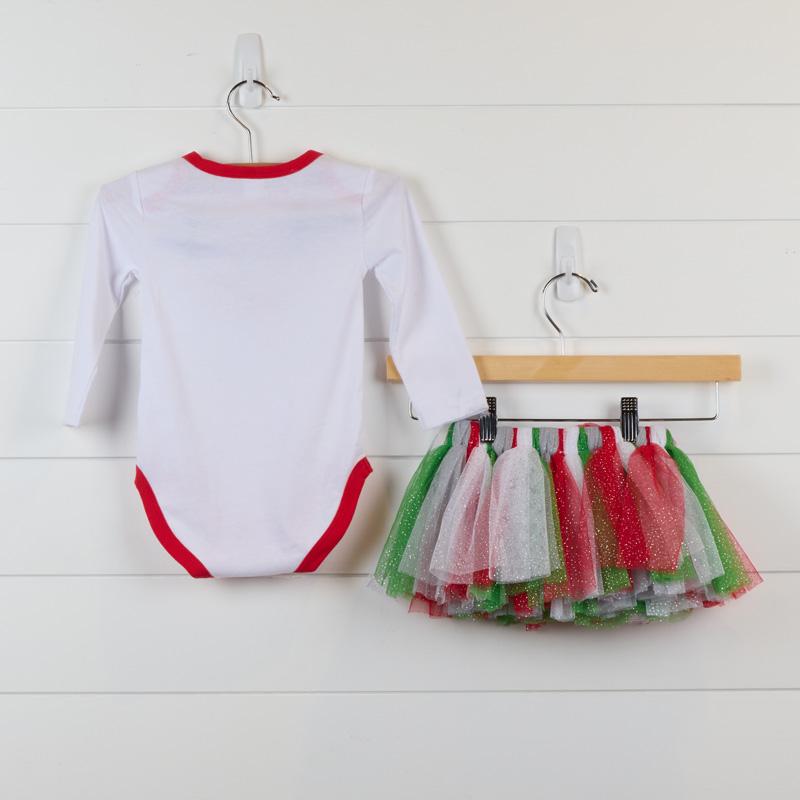 my first christmas tutu dress Baby Girl Christmas Tutu Outfit, A Puppy For Christmas 6 month bodysuit / My 1st Christmas