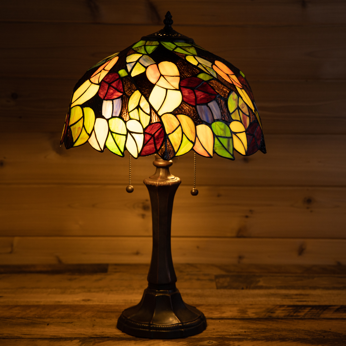 Harvest Stained Glass Table Lamp - Cracker Barrel