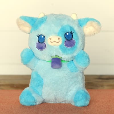 10" Blueberry Kawaii Cow Plush