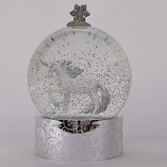 Acrylic Snowflakes and Stars Glitter Globe Snow Globe - Cracker Barrel