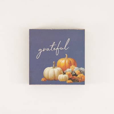 Grateful Block Sign