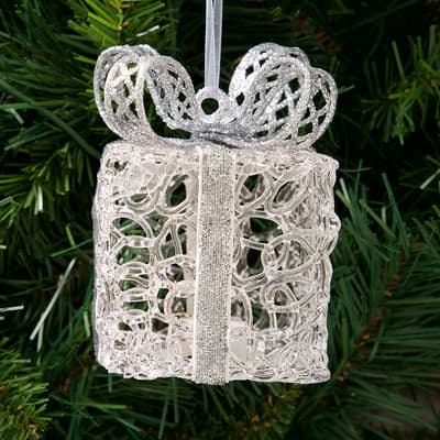 Light Up Present Ornament