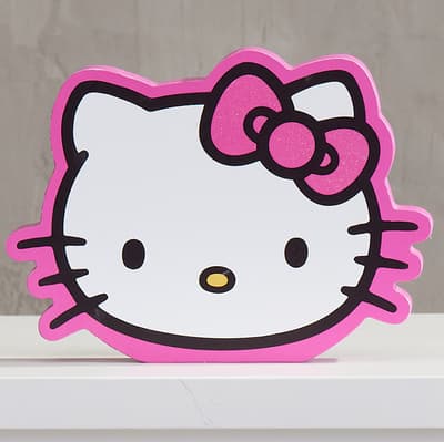 Hello Kitty Shaped Block Sign