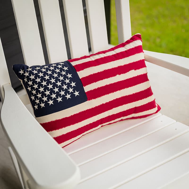 Shops american flag pillow