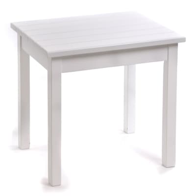 Square-Leg Side Table - White