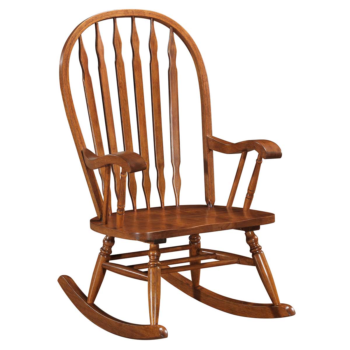 Oak Classic Americana Style Windsor Rocker Cracker Barrel