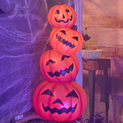 3' Stacked Pumpkins Blow Mold