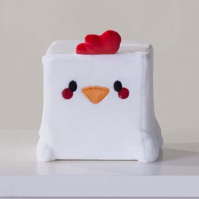Chicken Slow Rise Cube Plush