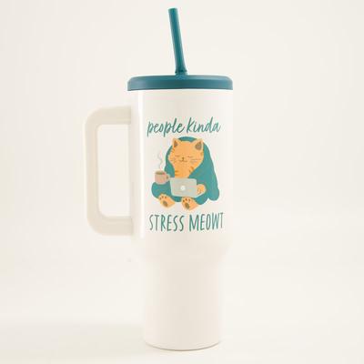 People Stress Meowt 40 Oz. Tumbler