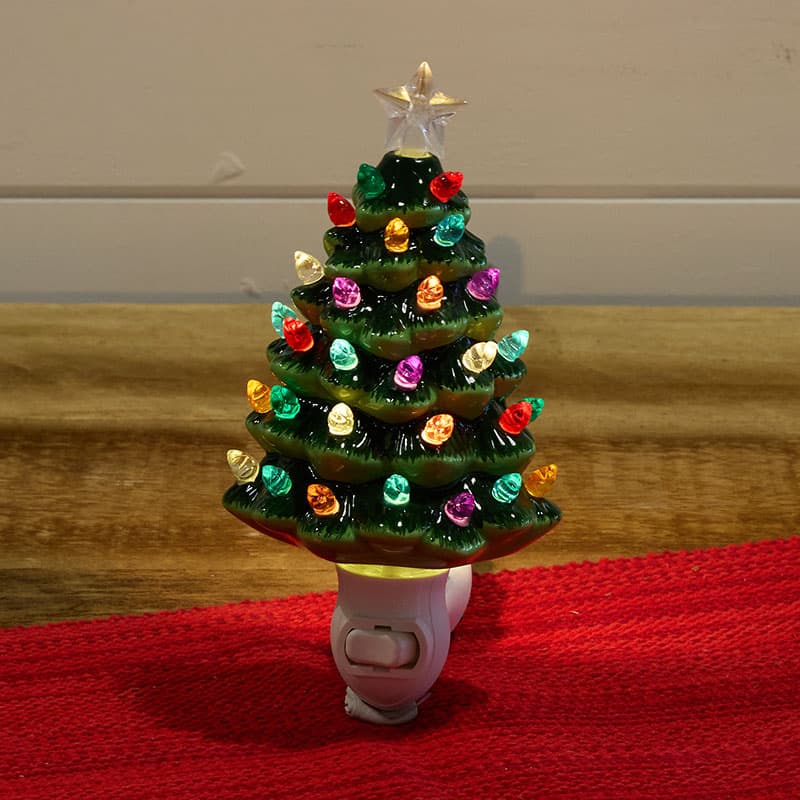 Christmas tree night light sales