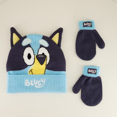 Toddler Bluey Hat and Glove Set