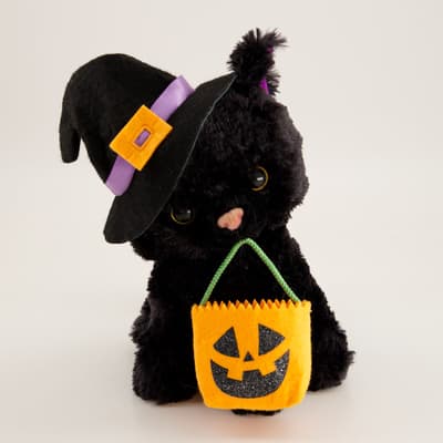 Silly and Wild Halloween Cat Motion Plush
