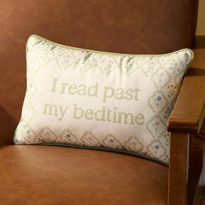 Read Past My Bedtime Decorative Pillow