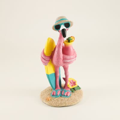Flamingo Boy Figurine