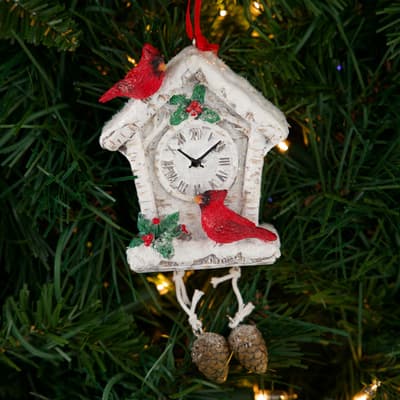 Cardinal Clock Ornament