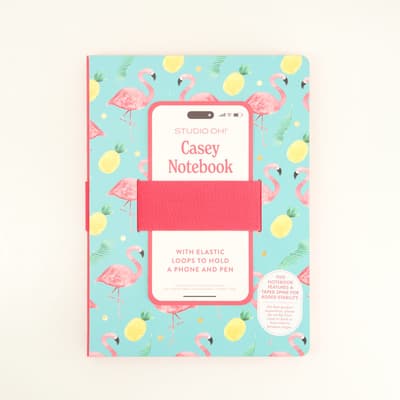 Flamingo Phone and Pen Holder Notebook