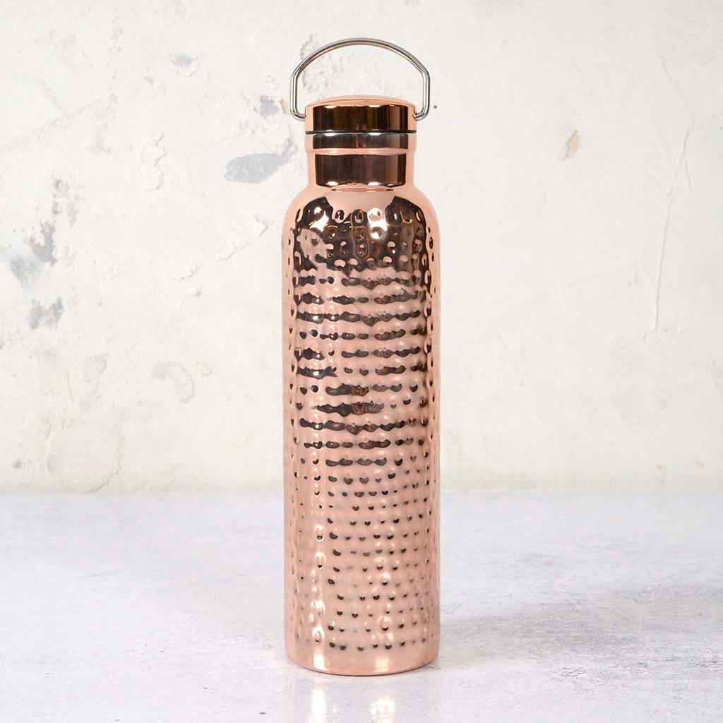 Zap impex Copper Water Bottle Sipper Pure Copper Bottle with Sipper, 25 oz  Color: Brown