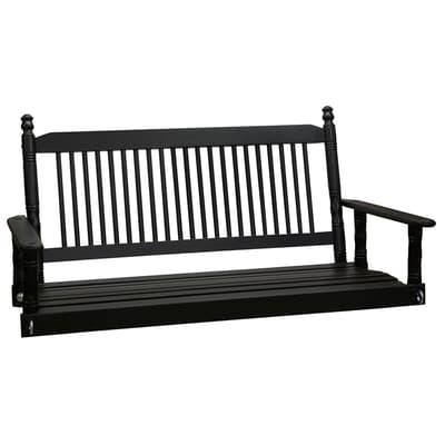 4' Porch Swing - Black