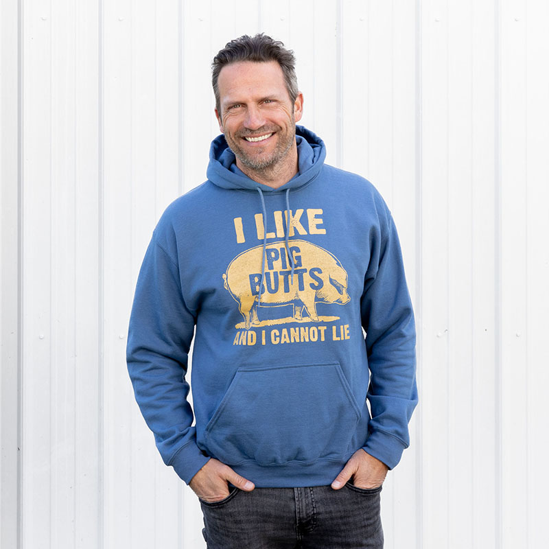 I Like Pig Butts Hoodie - Cracker Barrel