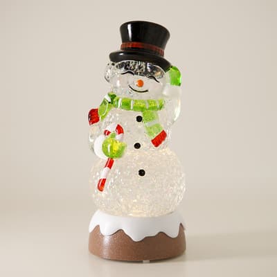 Snowman Shape Glitter Globe