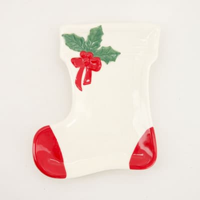 White Stocking Spoon Rest