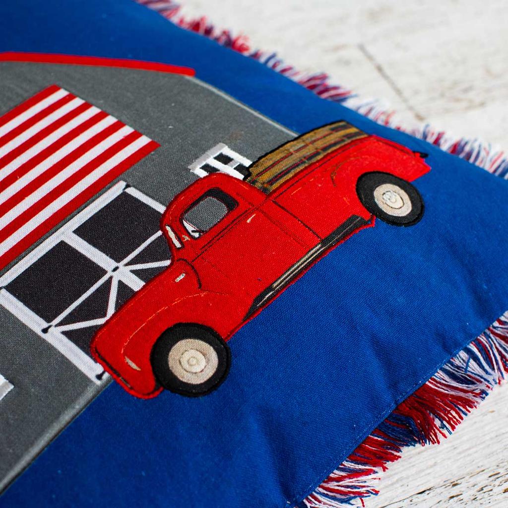 Red Truck Pillow - Cracker Barrel