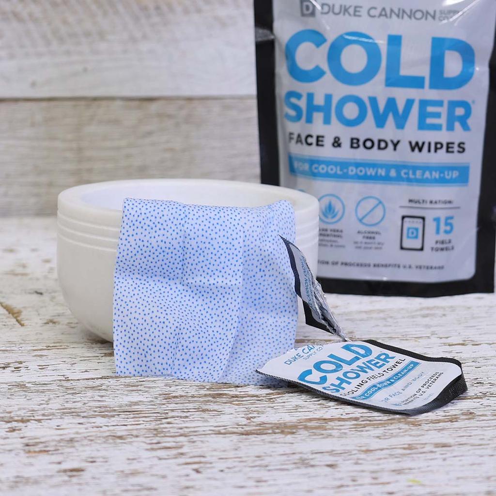 Duke Cannon cold shower wipes – thehcrewcompany