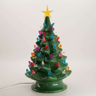 Ceramic Christmas Tree Accent Light