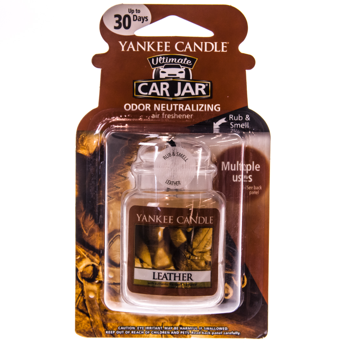 Yankee Candle Leather Car Jar Ultimate Cracker Barrel